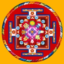 Mandala falikép - Bőség