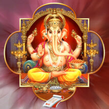 Mandala hűtőmágnes - Ganesha