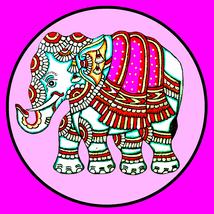Mandala fridge magnet