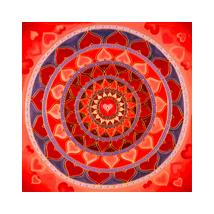 Mandala fridge magnet