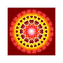 Mandala fridge magnet