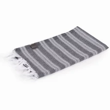 WellTouch Hamam szauna törölköző - szürke csíkos - Bodhi