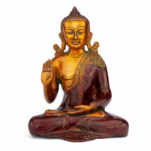 Buddha réz szobor, többszínű, 25cm - Bodhi