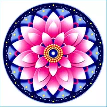 Mandala Ablakmatrica - Lótusz Pink