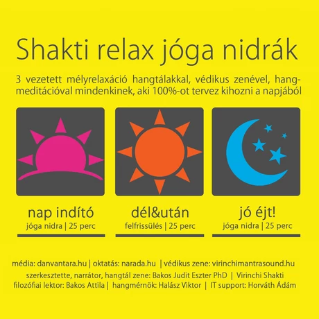 Dr. Bakos Judit Eszter – Virinchi mantraSOUND: Shakti Relax jóga nidrák hangtálakkal, meditációval | 3X25 perc