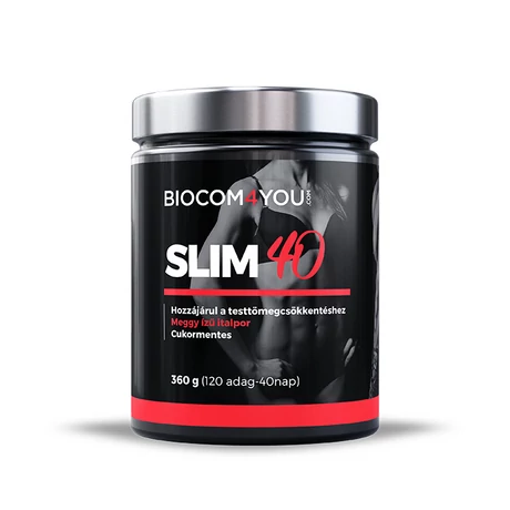 Slim 40 Meggy ízű italpor 360 g - Biocom