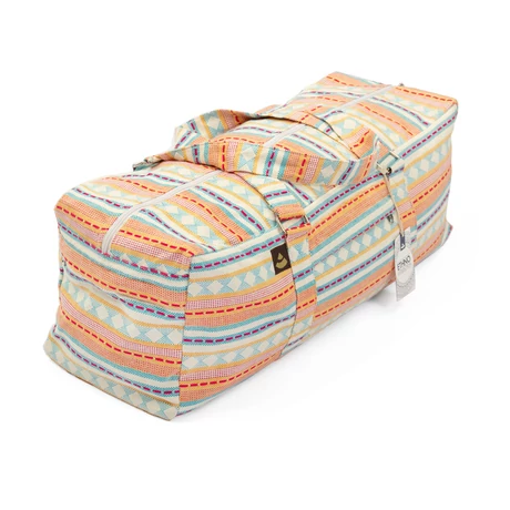 Ethno jógaeszköz tartó táska - Apricot-Lightblue