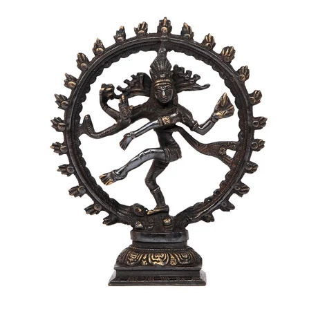 Nataraj réz szobor (fekete), kb. 23 cm