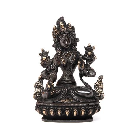 Tara réz szobor (fekete), kb. 14 cm