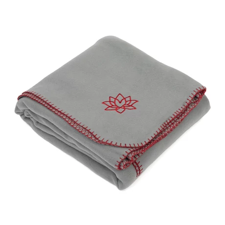 Polár jógatakaró ASANA Lotus hímzéssel - lila - Bodhi