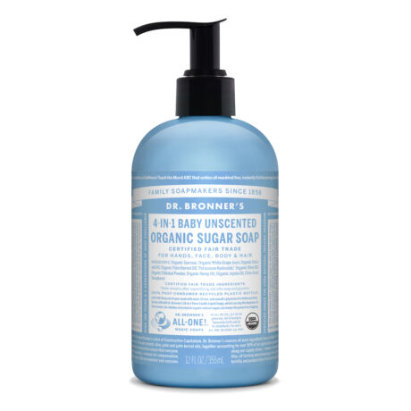 Dr. Bronner's Organic sugar soaps 355ml - Baby unscented