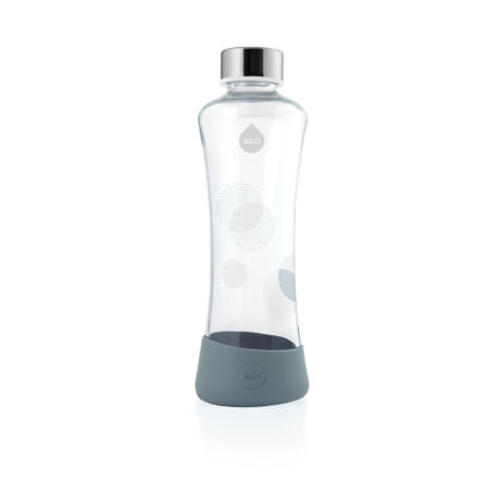 EQUA METALLIC glass bottle