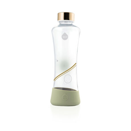 EQUA METALLIC glass bottle