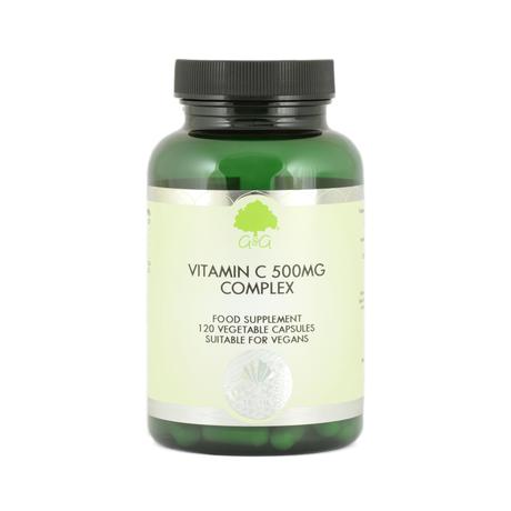 C-vitamin 500mg csipkebogyóval és acerolával 120 kapszula – G&G