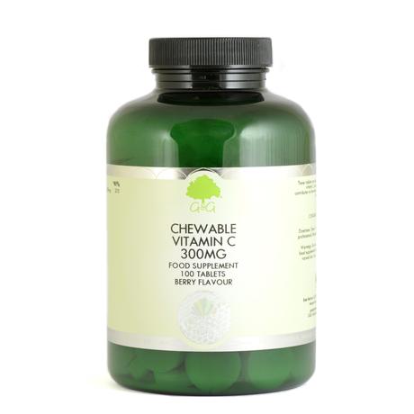 C-vitamin rágótabletta málna-meggy ízű 300mg 100 tabletta – G&G