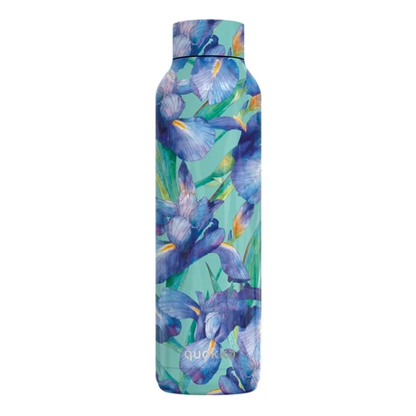 Solid Blue Irises fémkulacs 630ml - Quokka