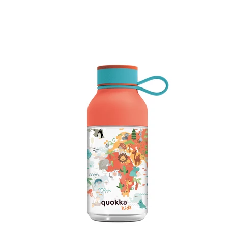 BPA mentes műanyag kulacs pánttal ICE KIDS - Map of Life 430ml - Quokka
