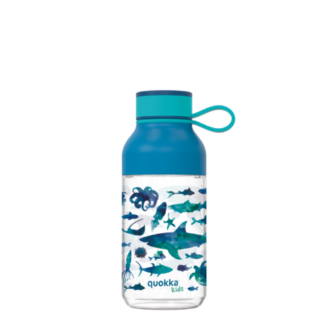 Kids Ice Sea Animals BPA mentes műanyag kulacs pánttal 430ml - Quokka
