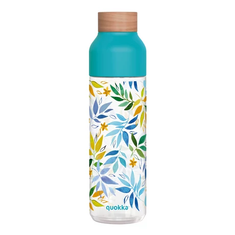 Ice Watercolor Leaves BPA mentes műanyag kulacs 840ml - Quokka