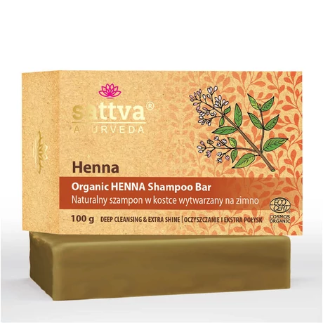 Sattva Pure organikus samponszappan 100g - Henna