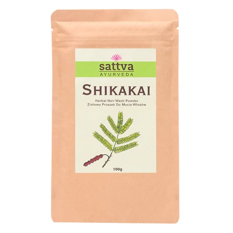 Gyógynövényes hajmosó por - Shikakai 100g - Sattva Ayurveda