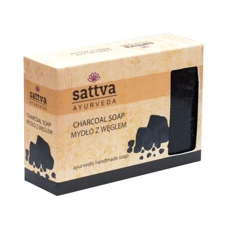 Ajurvédikus kézműves szappan -  Szén 125g - Sattva Ayurveda