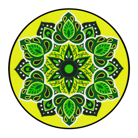Mandala Ablakmatrica - Egészség lime zöld