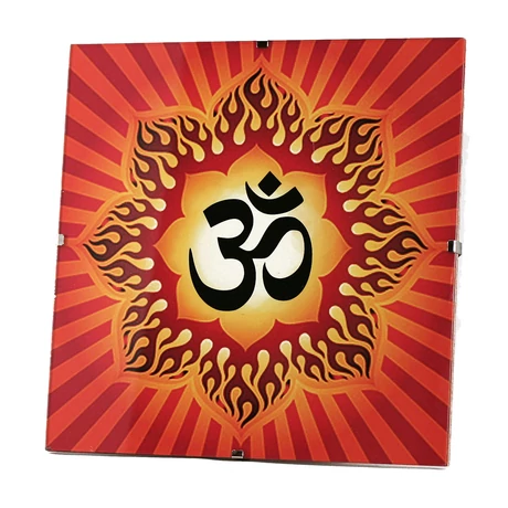 Mandala falikép - Om