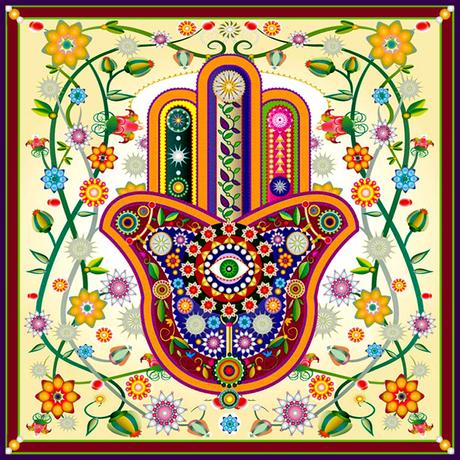 Mandala fridge magnet
