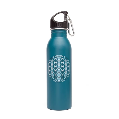 Fémkulacs - Élet Virága - Petrol - 700 ml - Bodhi
