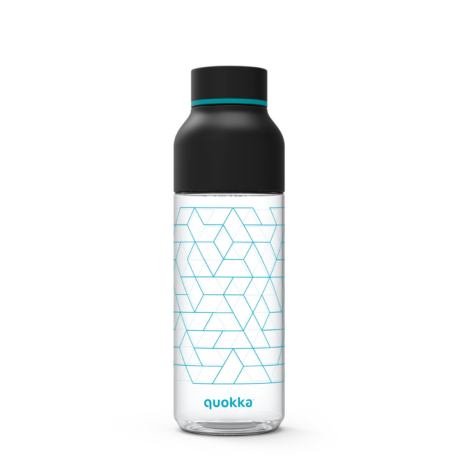 Ice Geo black BPA free bottle 720ml - Quokka