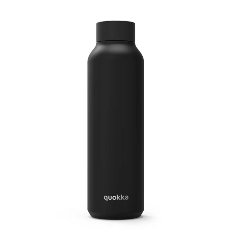 Solid Jet black fémkulacs 850ml - Quokka