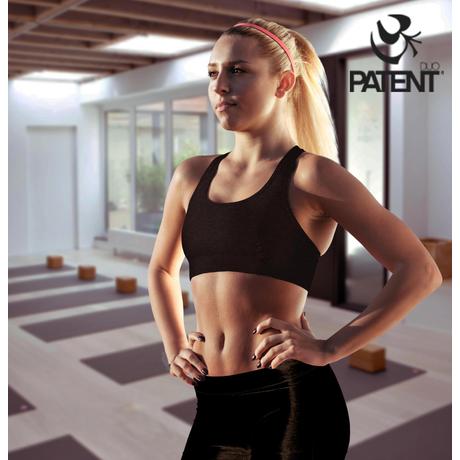 Női fekete sportmelltartó - PatentDuo