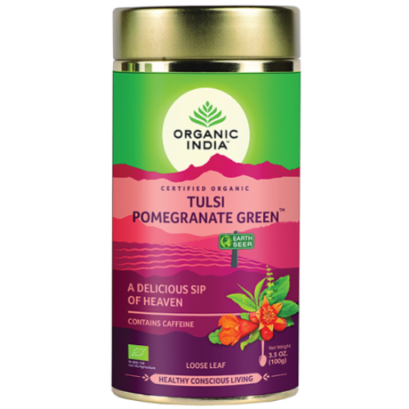 Bio Tulsi tea - Gránátalmás Zöld tea - Szálas
