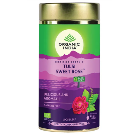 Bio Tulsi tea - Sweet rose - Szálas