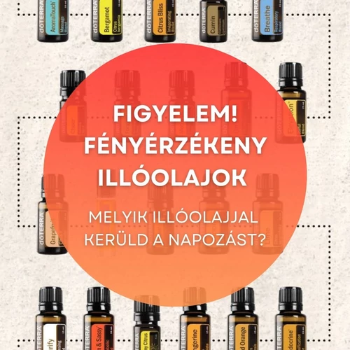 Fényérzékeny, azaz fotoszenzitív illóolajok
