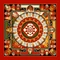 Mandala hűtőmágnes - Sri-Yantra