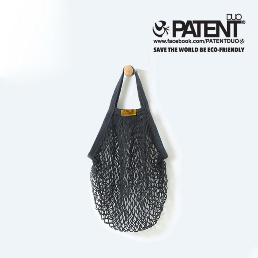 Zero Waste bevásárló táska - Fekete - PatentDuo