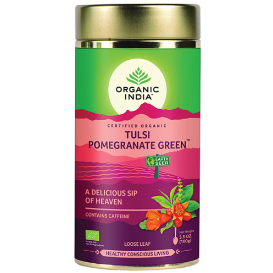 Bio Tulsi tea - Szálas gránátalmás zöld tea - Organic India